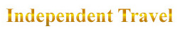 Independent Travel and Itinerary Planning.